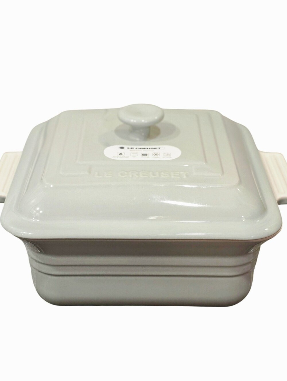 Le Creuset Classic 3L Square Dish w/Lid- Pistachio